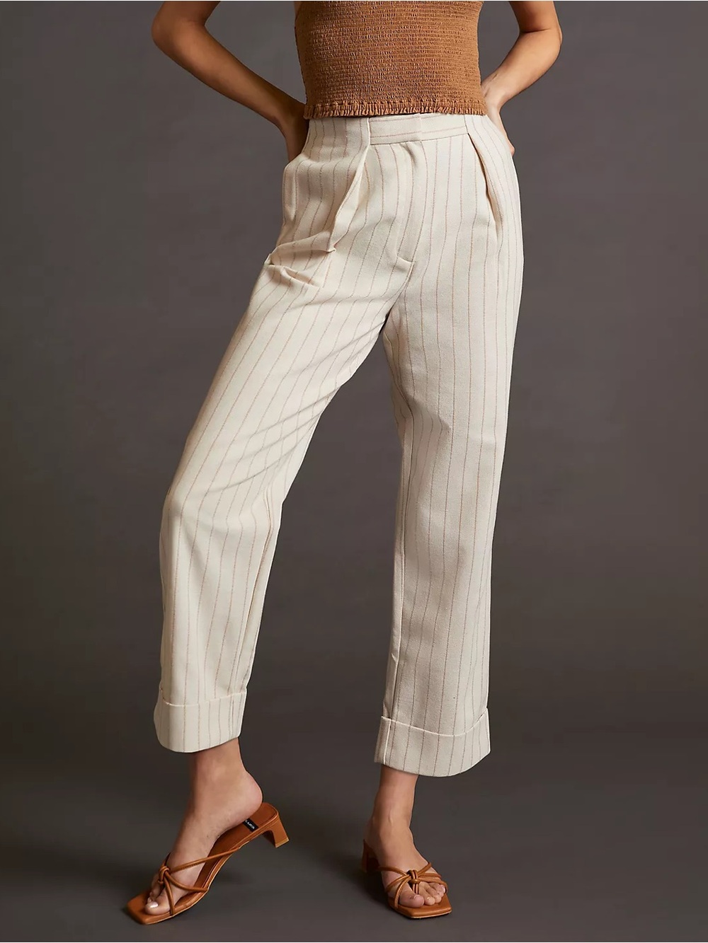 Significant Other x Anthropologie High-Rise Striped Emery Pants